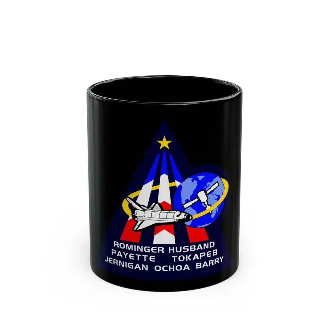 STS 96 (NASA) Black Coffee Mug 11oz - Go Mug Yourself