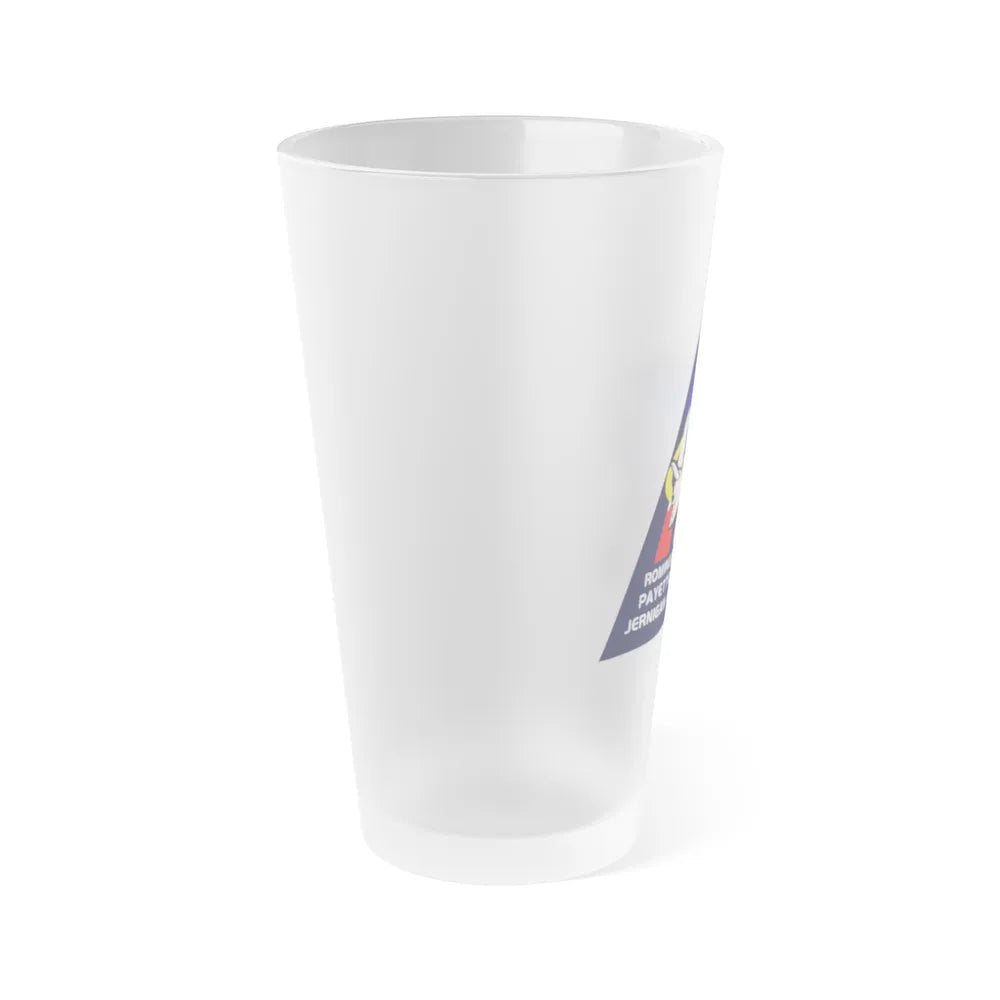 STS 96 (NASA) Frosted Pint Glass 16oz-Go Mug Yourself