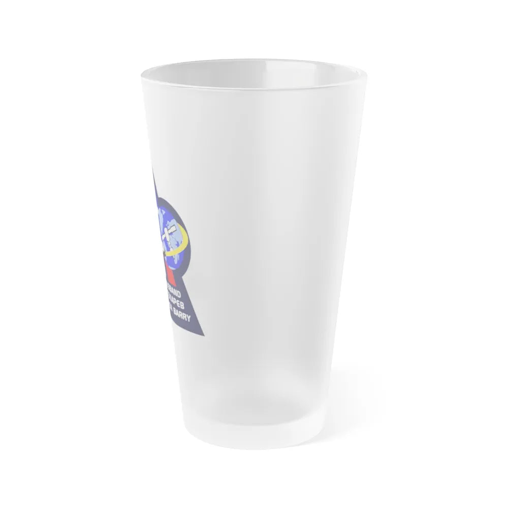 STS 96 (NASA) Frosted Pint Glass 16oz-Go Mug Yourself