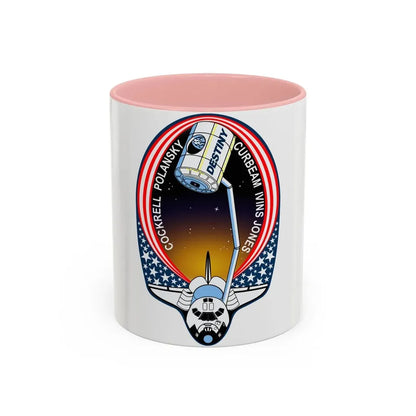 STS 98 (NASA) Accent Coffee Mug 11oz Pink - Go Mug Yourself