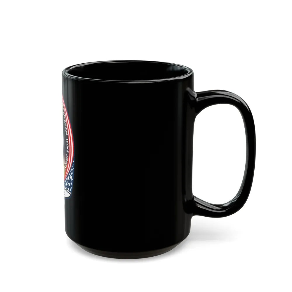 STS 98 (NASA) Black Coffee Mug-Go Mug Yourself