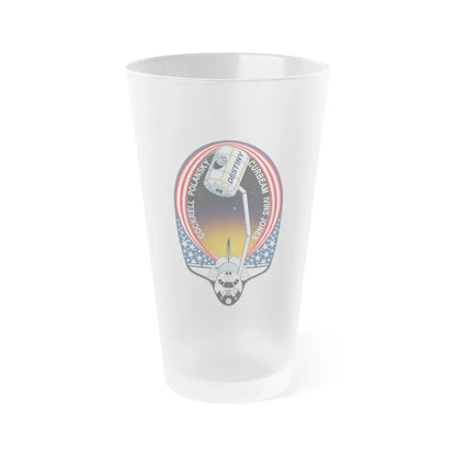 STS 98 (NASA) Frosted Pint Glass 16oz Default Title - Go Mug Yourself