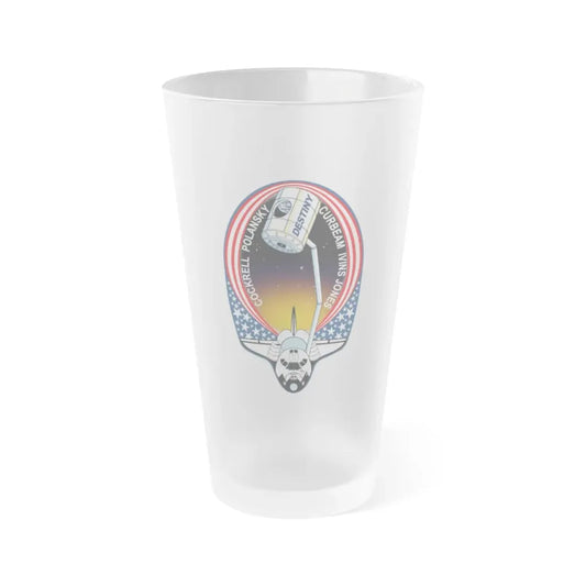 STS 98 (NASA) Frosted Pint Glass 16oz Default Title - Go Mug Yourself