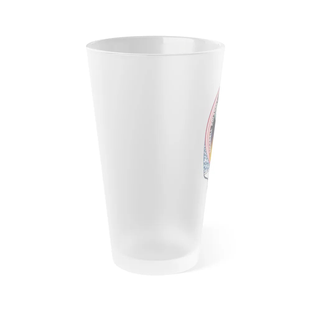 STS 98 (NASA) Frosted Pint Glass 16oz-Go Mug Yourself