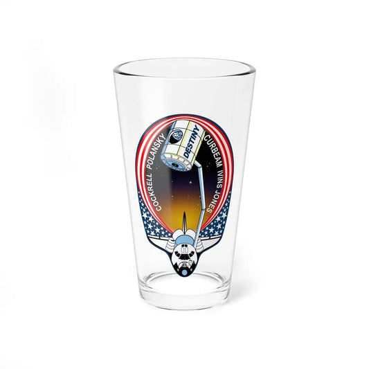 STS 98 (NASA) Pint Glass 16oz 16oz - Go Mug Yourself