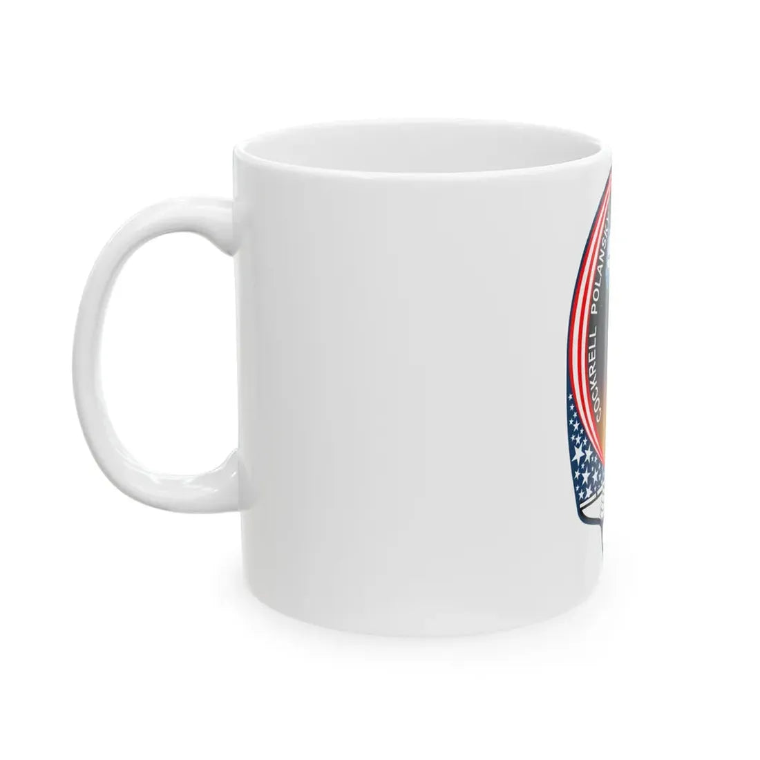 STS 98 (NASA) White Coffee Mug - Go Mug Yourself