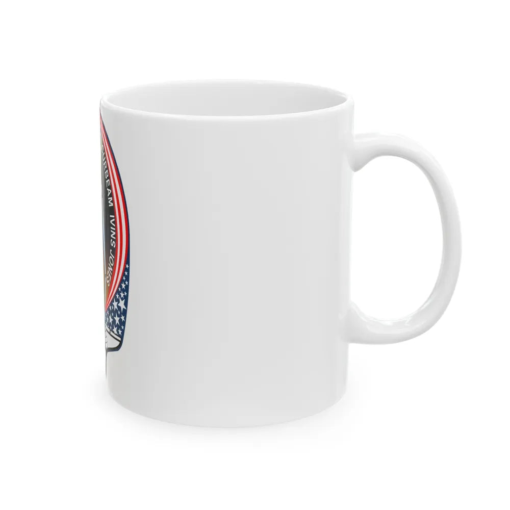 STS 98 (NASA) White Coffee Mug-Go Mug Yourself