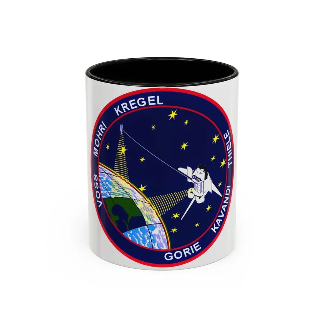 STS 99 (NASA) Accent Coffee Mug 11oz Black - Go Mug Yourself
