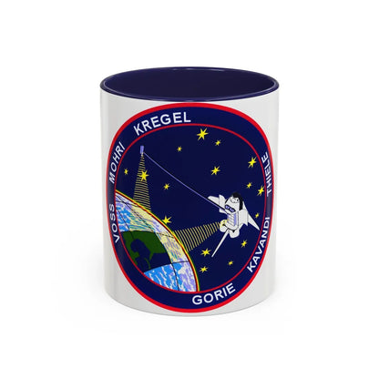 STS 99 (NASA) Accent Coffee Mug-11oz-Navy-Go Mug Yourself