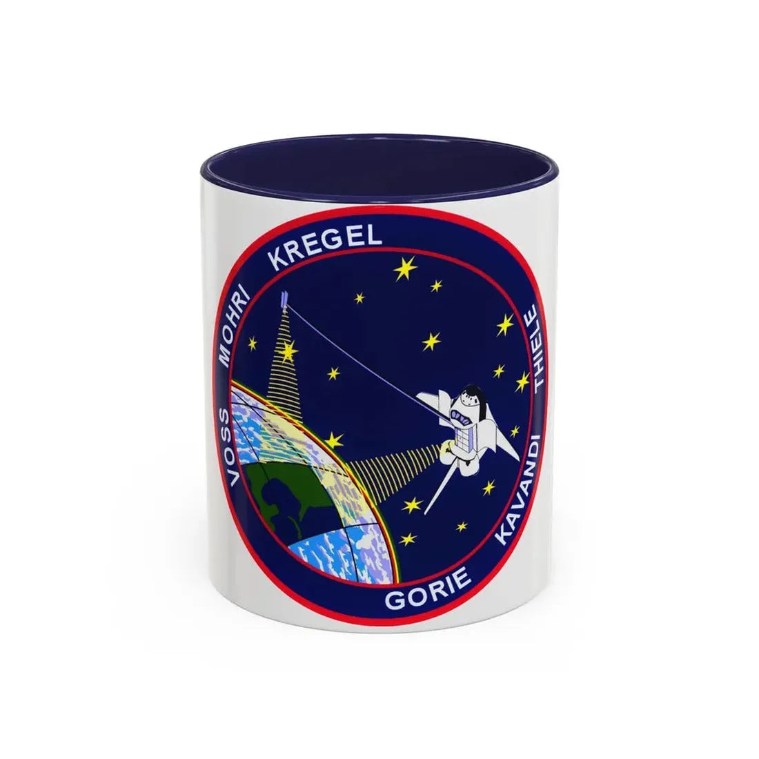 STS 99 (NASA) Accent Coffee Mug 11oz Navy - Go Mug Yourself
