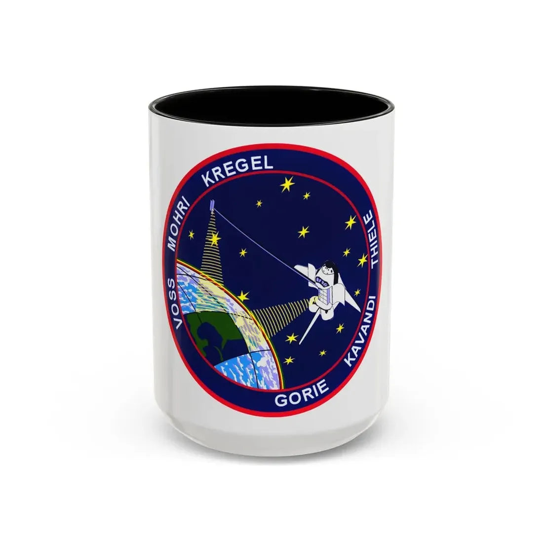STS 99 (NASA) Accent Coffee Mug 15oz Black - Go Mug Yourself