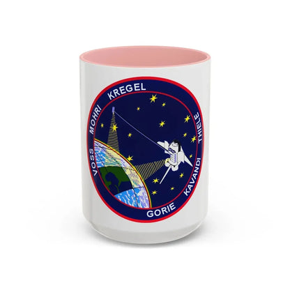STS 99 (NASA) Accent Coffee Mug 15oz Pink - Go Mug Yourself