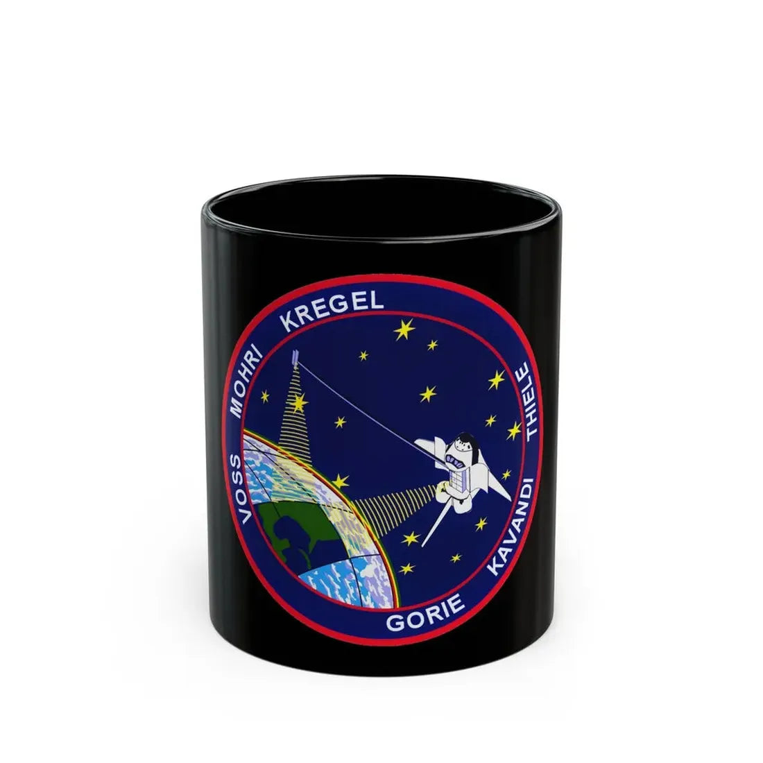 STS 99 (NASA) Black Coffee Mug 11oz - Go Mug Yourself