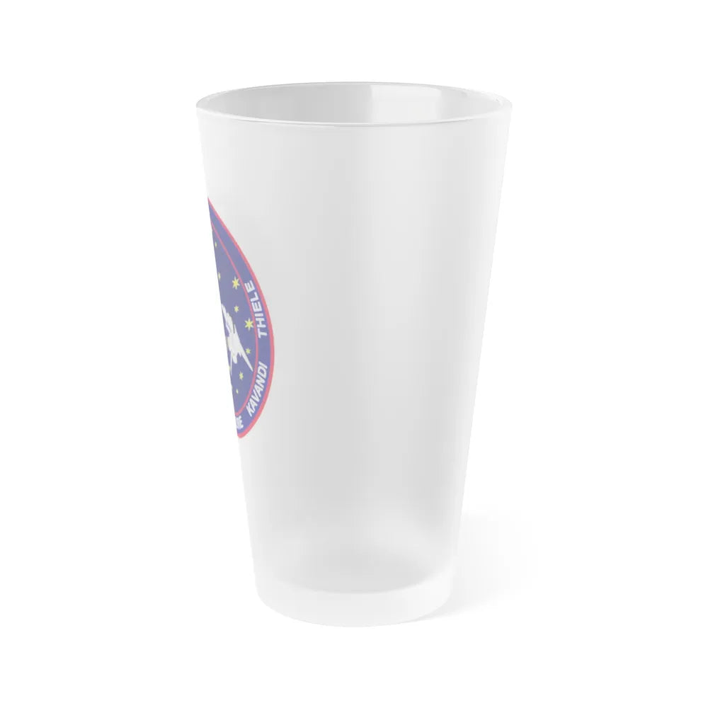 STS 99 (NASA) Frosted Pint Glass 16oz-Go Mug Yourself