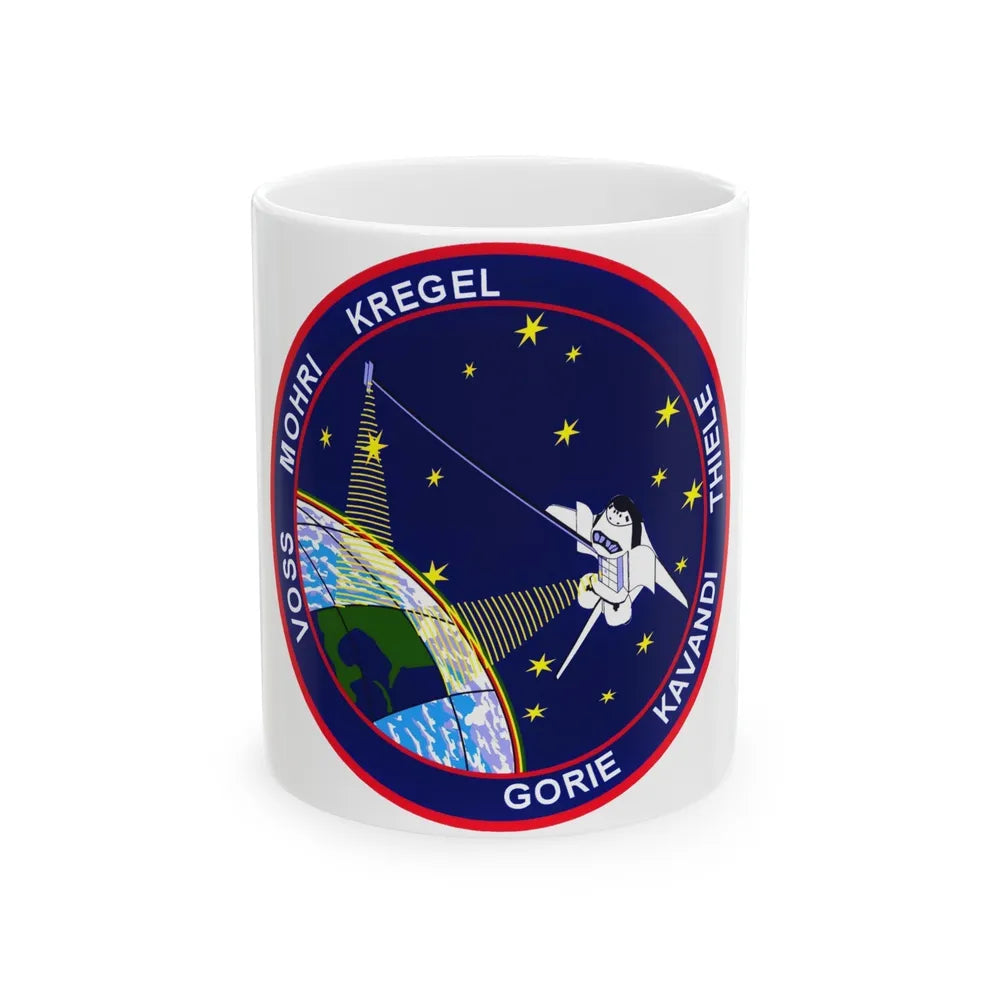 STS 99 (NASA) White Coffee Mug-11oz-Go Mug Yourself