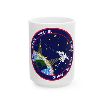 STS 99 (NASA) White Coffee Mug-15oz-Go Mug Yourself