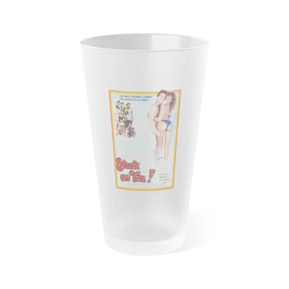 STUCK ON YOU! 1983 Movie Poster - Frosted Pint Glass 16oz-Go Mug Yourself