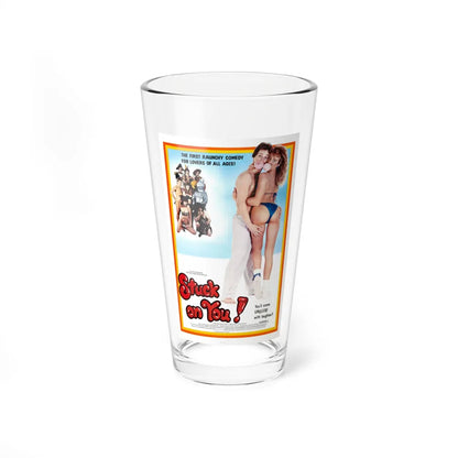 STUCK ON YOU! 1983 Movie Poster - Pint Glass 16oz-16oz-Go Mug Yourself