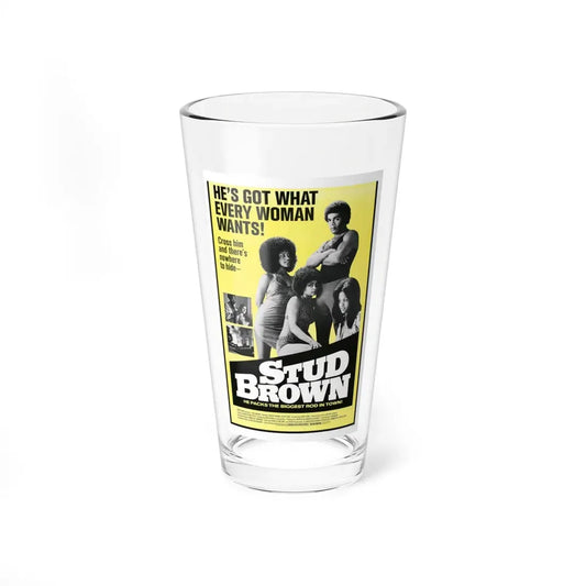 STUD BROWN (DYNAMITE BROTHERS) 1974 Movie Poster - Pint Glass 16oz 16oz - Go Mug Yourself
