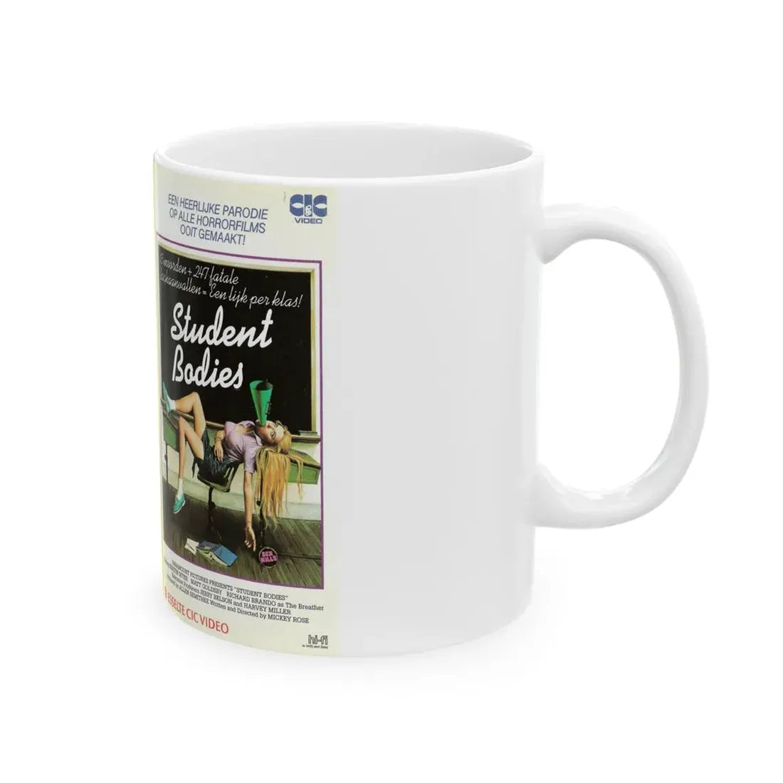 STUDENT BODIES (VHS COVER) - White Coffee Mug - Go Mug Yourself