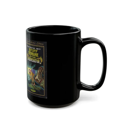 STUFF STEPHANIE IN THE INCINERATOR TROMA (VHS COVER) - Black Coffee Mug - Go Mug Yourself