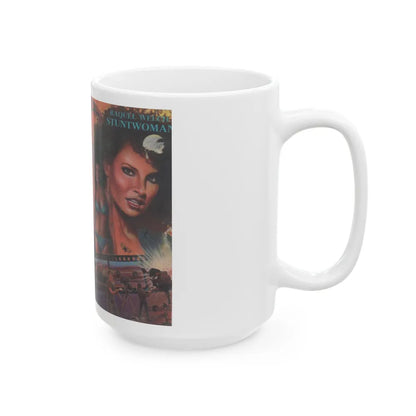 STUNT WOMAN RAQUEL WELCH (VHS COVER) - White Coffee Mug-Go Mug Yourself