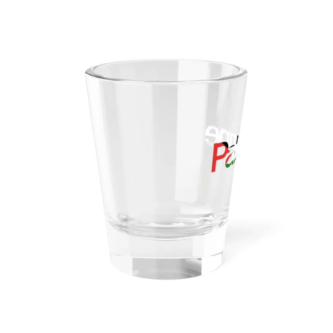 Stylised Palestine name text (Palestine) Shot Glass 1.5oz - Go Mug Yourself