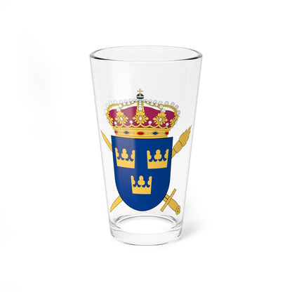 Styrelsen för psykologiskt försvar vapen (Sweden) (Coat of Arms) Pint Glass 16oz 16oz - Go Mug Yourself