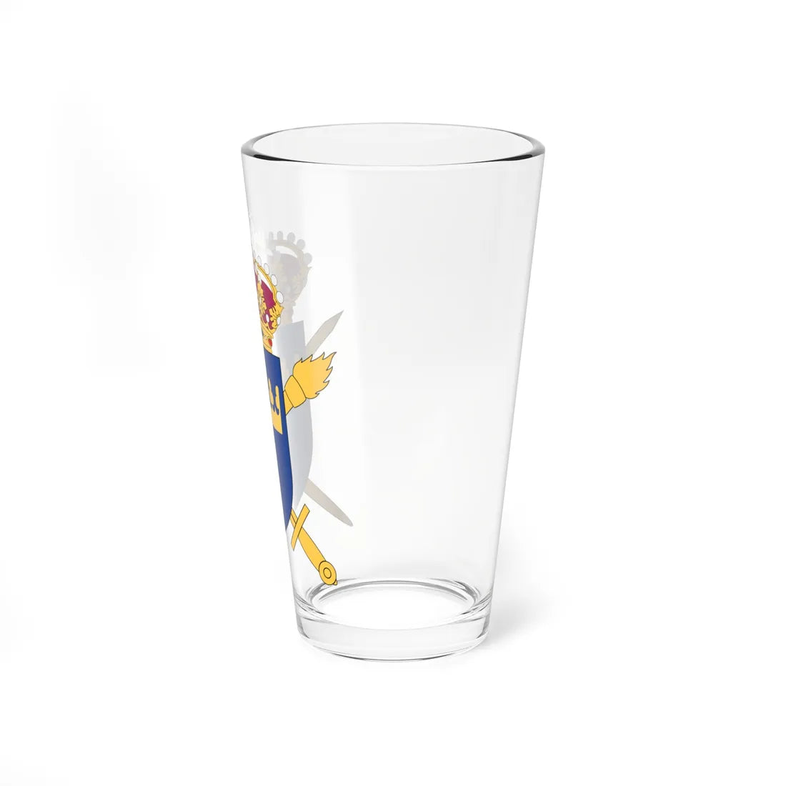 Styrelsen för psykologiskt försvar vapen (Sweden) (Coat of Arms) Pint Glass 16oz - Go Mug Yourself