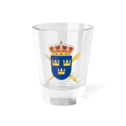 Styrelsen för psykologiskt försvar vapen (Sweden) (Coat of Arms) Shot Glass 1.5oz 1.5oz - Go Mug Yourself