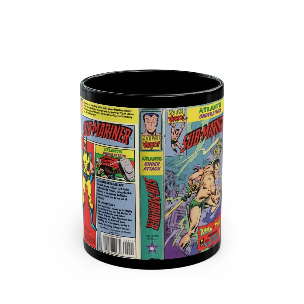 SUB MARINER ATLAS UNDER ATTACK (VHS COVER) - Black Coffee Mug-11oz-Go Mug Yourself