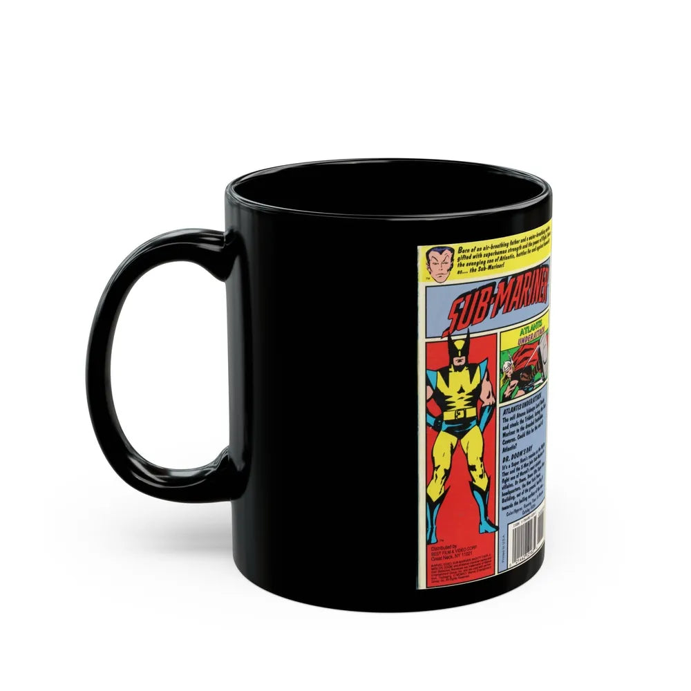 SUB MARINER ATLAS UNDER ATTACK (VHS COVER) - Black Coffee Mug-Go Mug Yourself