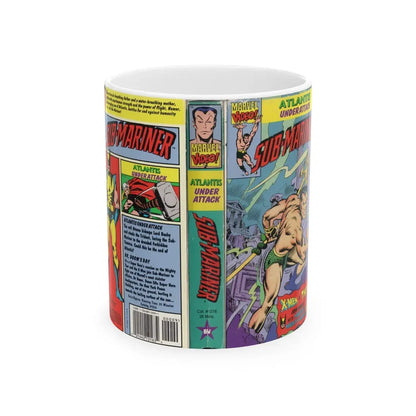 SUB MARINER ATLAS UNDER ATTACK (VHS COVER) - White Coffee Mug 11oz - Go Mug Yourself