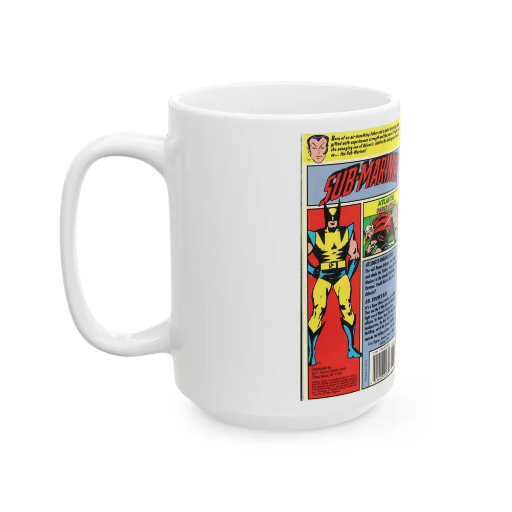 SUB MARINER ATLAS UNDER ATTACK (VHS COVER) - White Coffee Mug-Go Mug Yourself