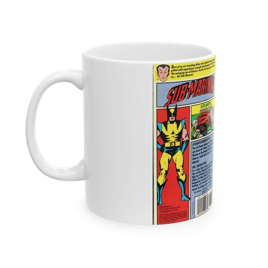 SUB MARINER ATLAS UNDER ATTACK (VHS COVER) - White Coffee Mug - Go Mug Yourself