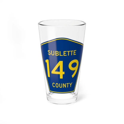 Sublette County Route 149 WY (Wyoming) (Road Sign) Pint Glss 16oz 16oz - Go Mug Yourself