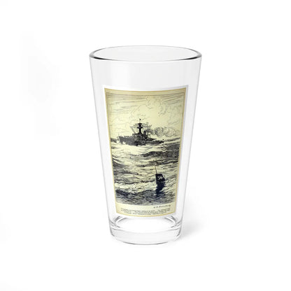 Submarine At Large (2), Blue Book Magazine, February 1940 (Magazine Illustration) Pint Glass 16oz-16oz-Go Mug Yourself