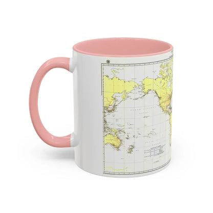 Submarine Cables of the World (1896) (Map) Accent Coffee Mug - Go Mug Yourself