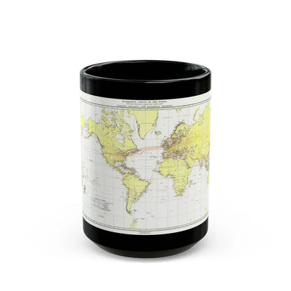 Submarine Cables of the World (1896) (Map) Black Coffee Mug 15oz - Go Mug Yourself