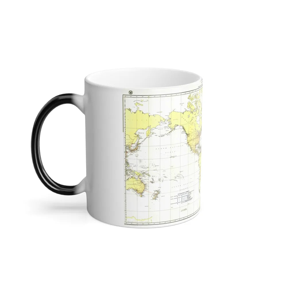 Submarine Cables of the World (1896) (Map) Color Changing Mug 11oz-Go Mug Yourself