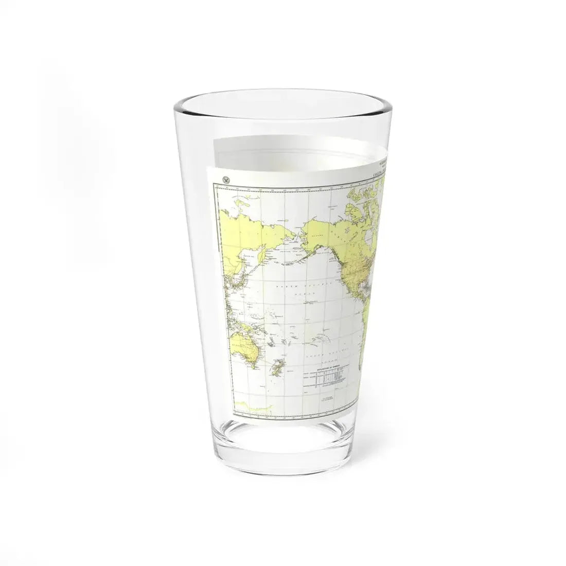 Submarine Cables of the World (1896) (Map) Pint Glass 16oz - Go Mug Yourself
