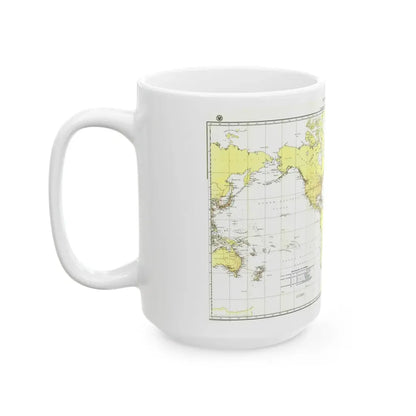 Submarine Cables of the World (1896) (Map) White Coffee Mug - Go Mug Yourself