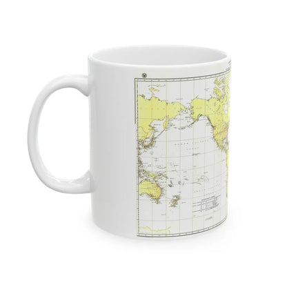 Submarine Cables of the World (1896) (Map) White Coffee Mug-Go Mug Yourself