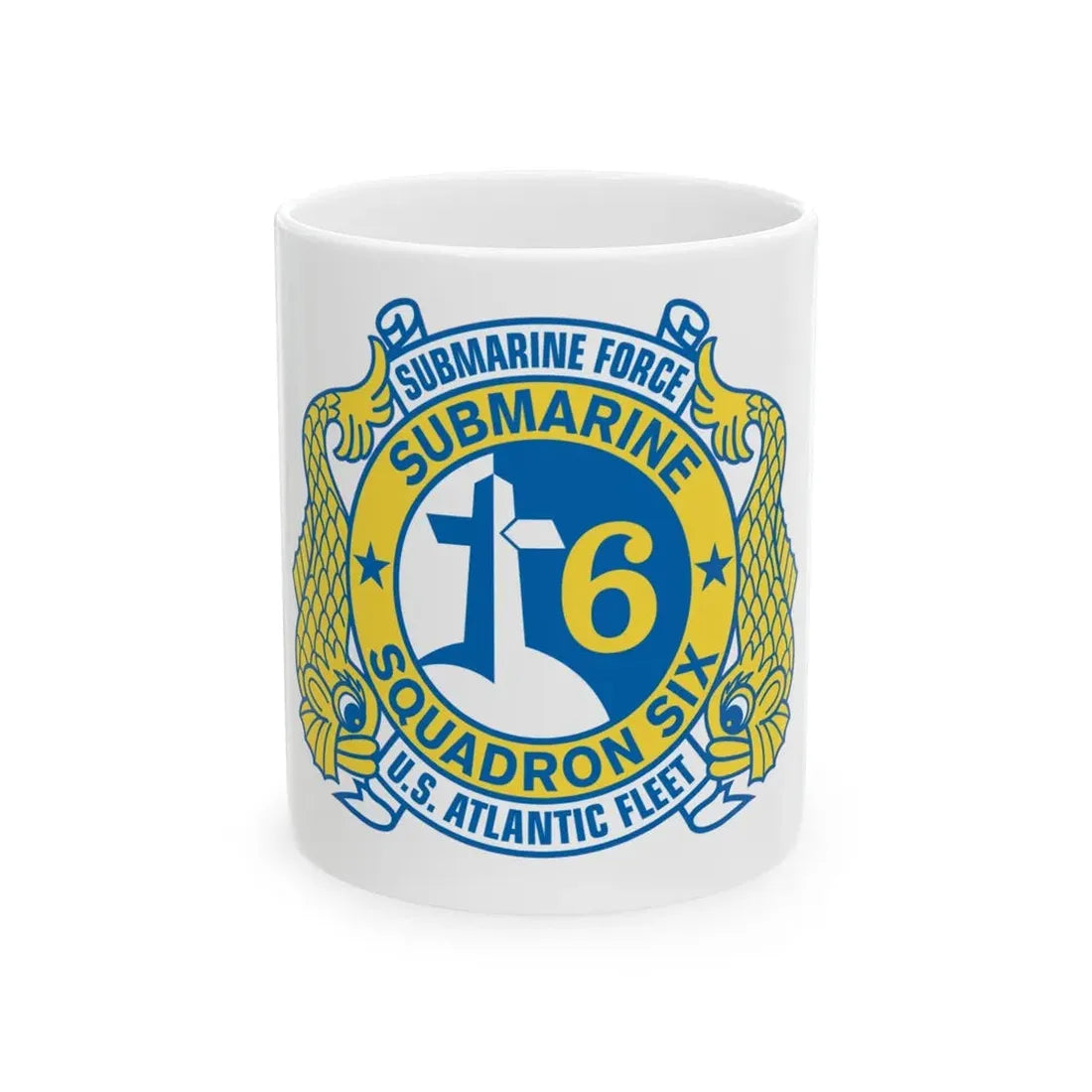 Submarine Force US Atlantic Fleet (U.S. Navy) White Coffee Mug 11oz - Go Mug Yourself