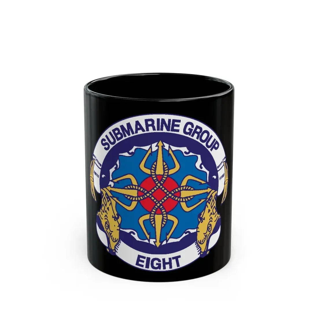 Submarine Group Eight (U.S. Navy) Black Coffee Mug 11oz - Go Mug Yourself