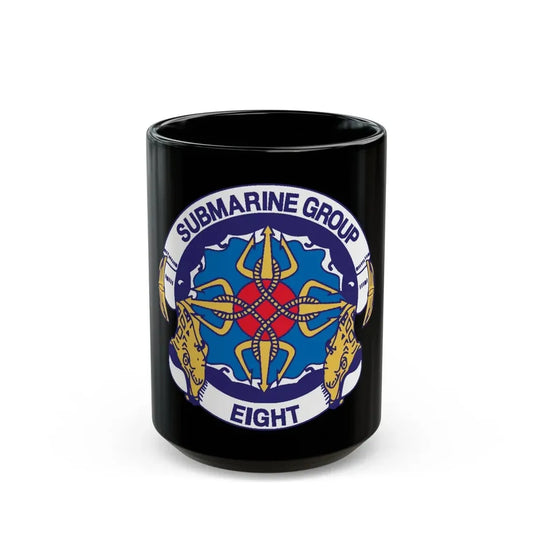 Submarine Group Eight (U.S. Navy) Black Coffee Mug 15oz - Go Mug Yourself