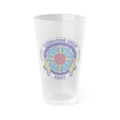 Submarine Group Eight (U.S. Navy) Frosted Pint Glass 16oz Default Title - Go Mug Yourself