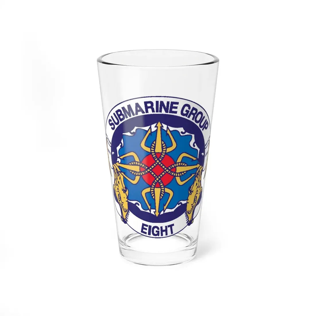Submarine Group Eight (U.S. Navy) Pint Glass 16oz 16oz - Go Mug Yourself