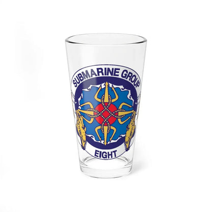 Submarine Group Eight (U.S. Navy) Pint Glass 16oz 16oz - Go Mug Yourself