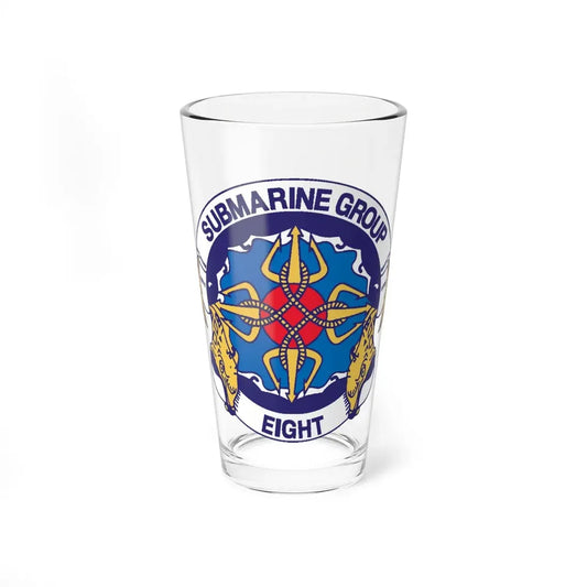 Submarine Group Eight (U.S. Navy) Pint Glass 16oz 16oz - Go Mug Yourself